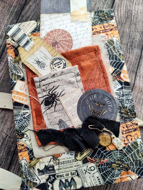 Bugs and Bones JOURNAL Ready to Ship, Handmade Grimoire, Memory Keeper