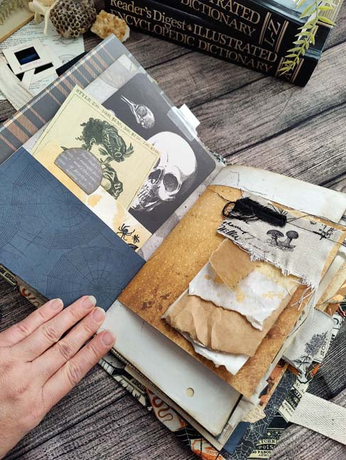 Bugs and Bones JOURNAL Ready to Ship, Handmade Grimoire, Memory Keeper