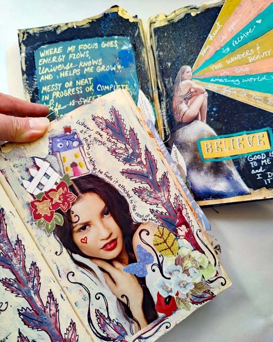 Magazine Cut Outs FAERIE REALM Collage Fodder SECRET GARDEN Images and Words