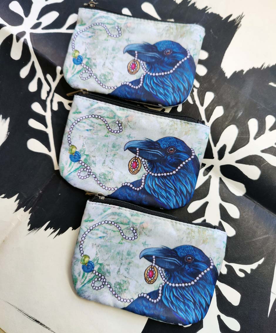 COLLECTOR CROW Trinket Coin Pouch