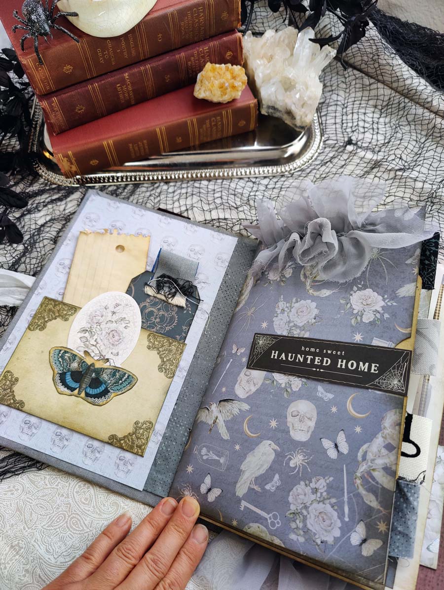 HAUNTED HOLLOW GRIMOIRE Ready to Ship Journal, Handmade Grimoire, Memory Keeper