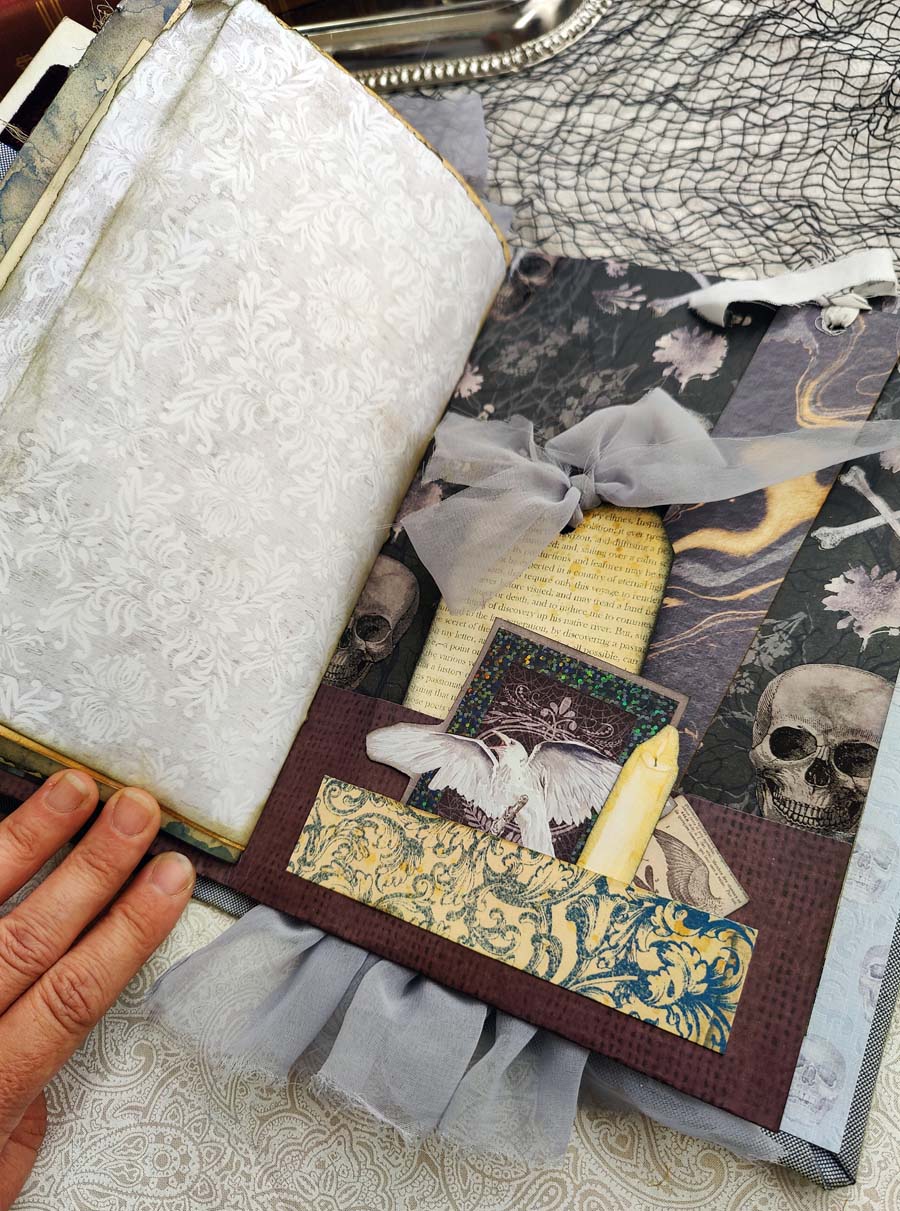 HAUNTED HOLLOW GRIMOIRE Ready to Ship Journal, Handmade Grimoire, Memory Keeper