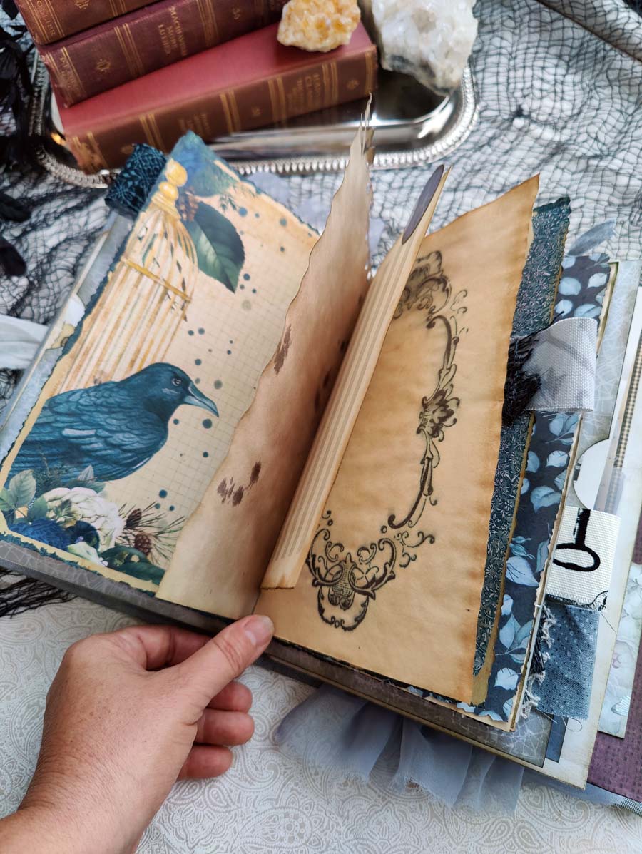 HAUNTED HOLLOW GRIMOIRE Ready to Ship Journal, Handmade Grimoire, Memory Keeper
