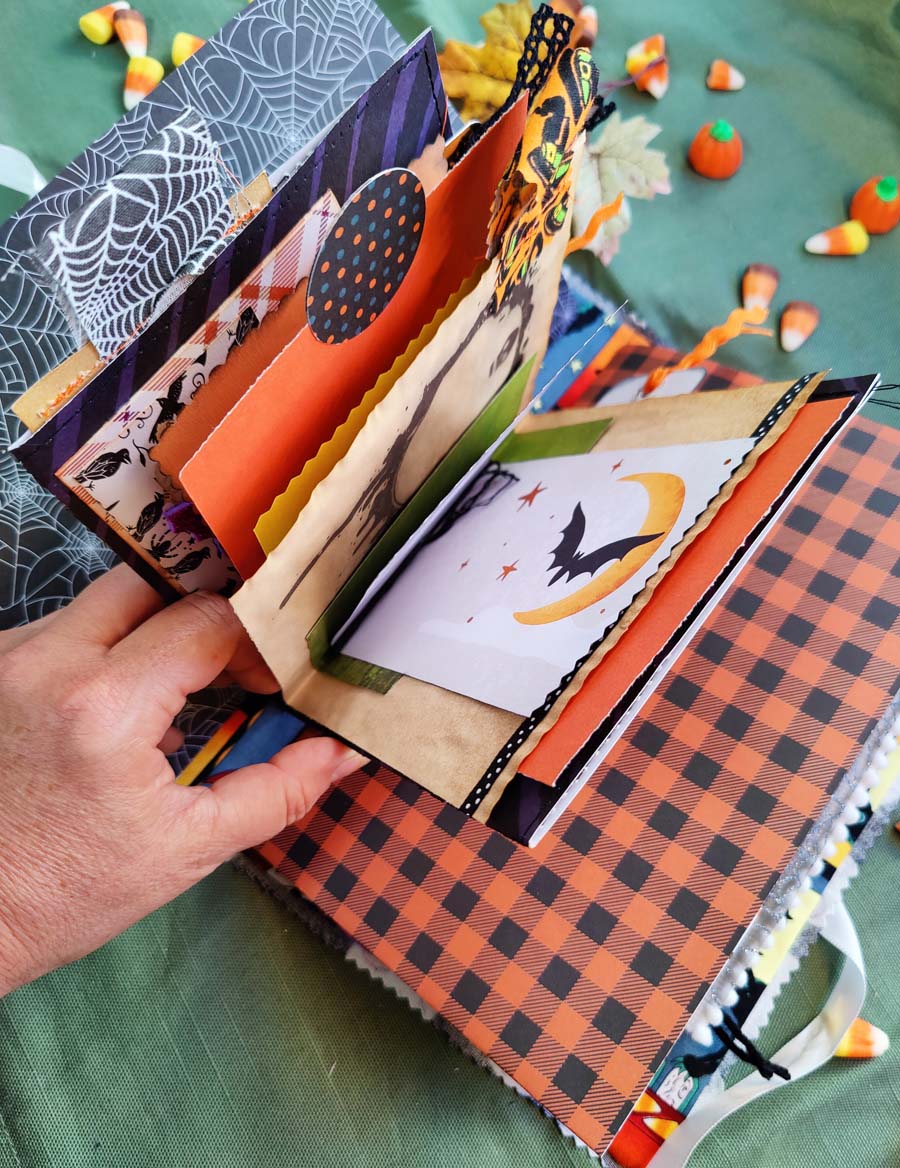 Glow IN THE DARK Halloween JOURNAL Ready to Ship, Handmade Grimoire, Memory Keeper