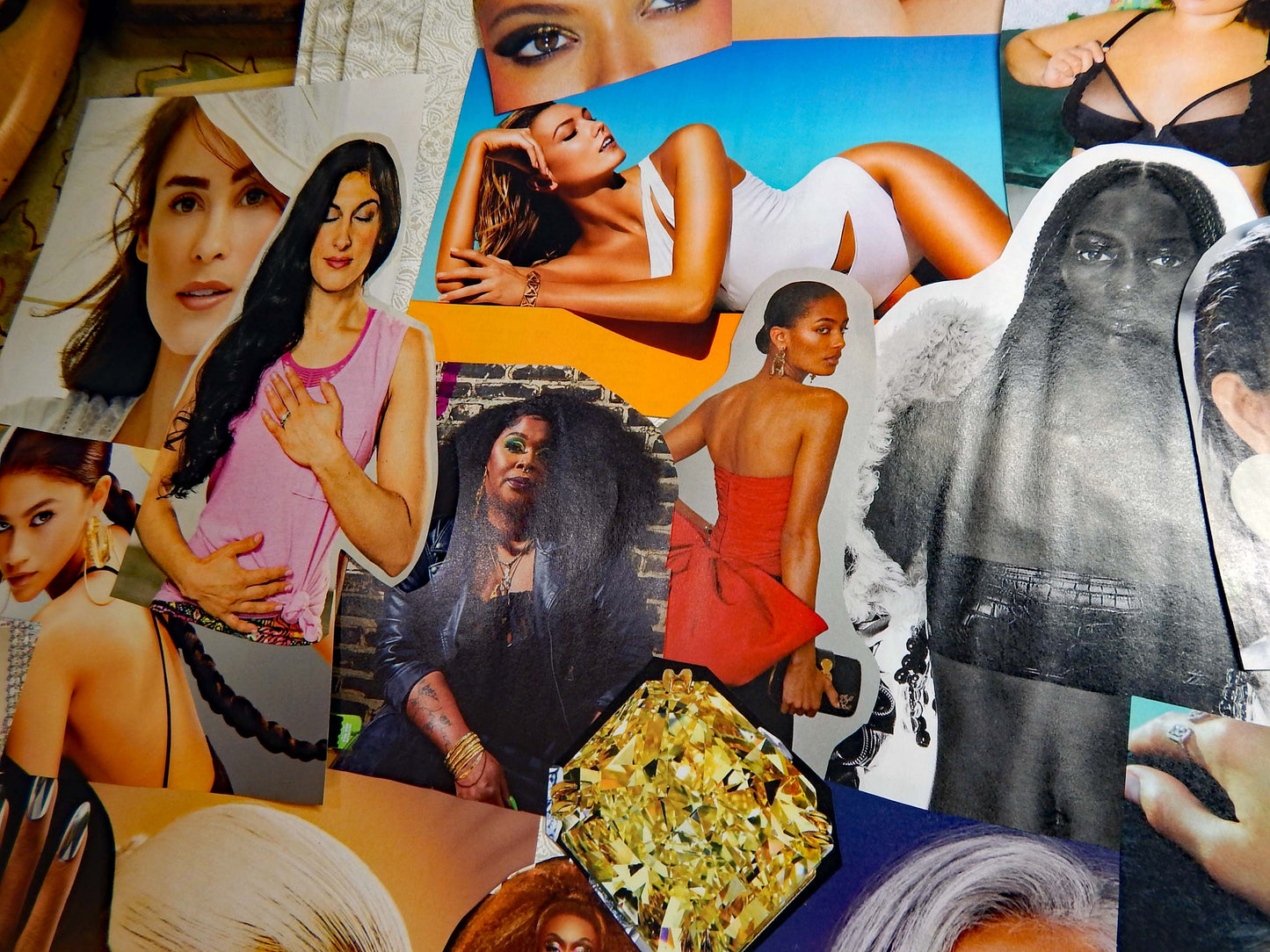 Magazine Cut Outs WOMEN Collage Fodder EMPOWERMENT Images and Words