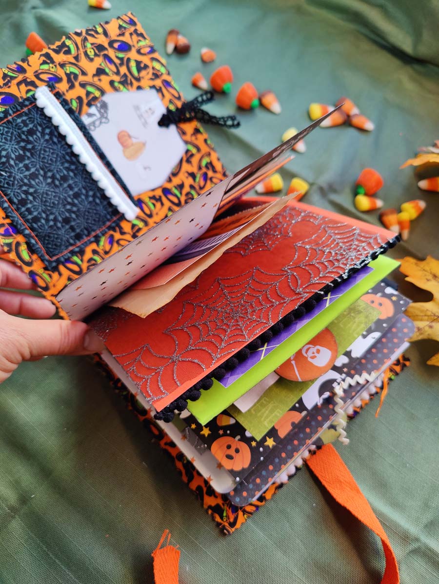 GHOST Halloween MINI JOURNAL Handmade Memory Keeper