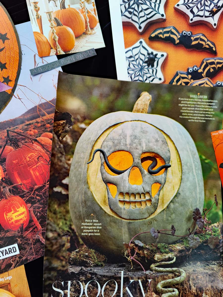 HALLOWEEN Collage Fodder MOOD BOARD Images and Words
