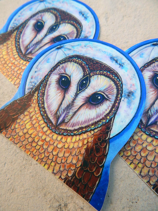 Third Eye COSMIC OWL Vinyl Sticker