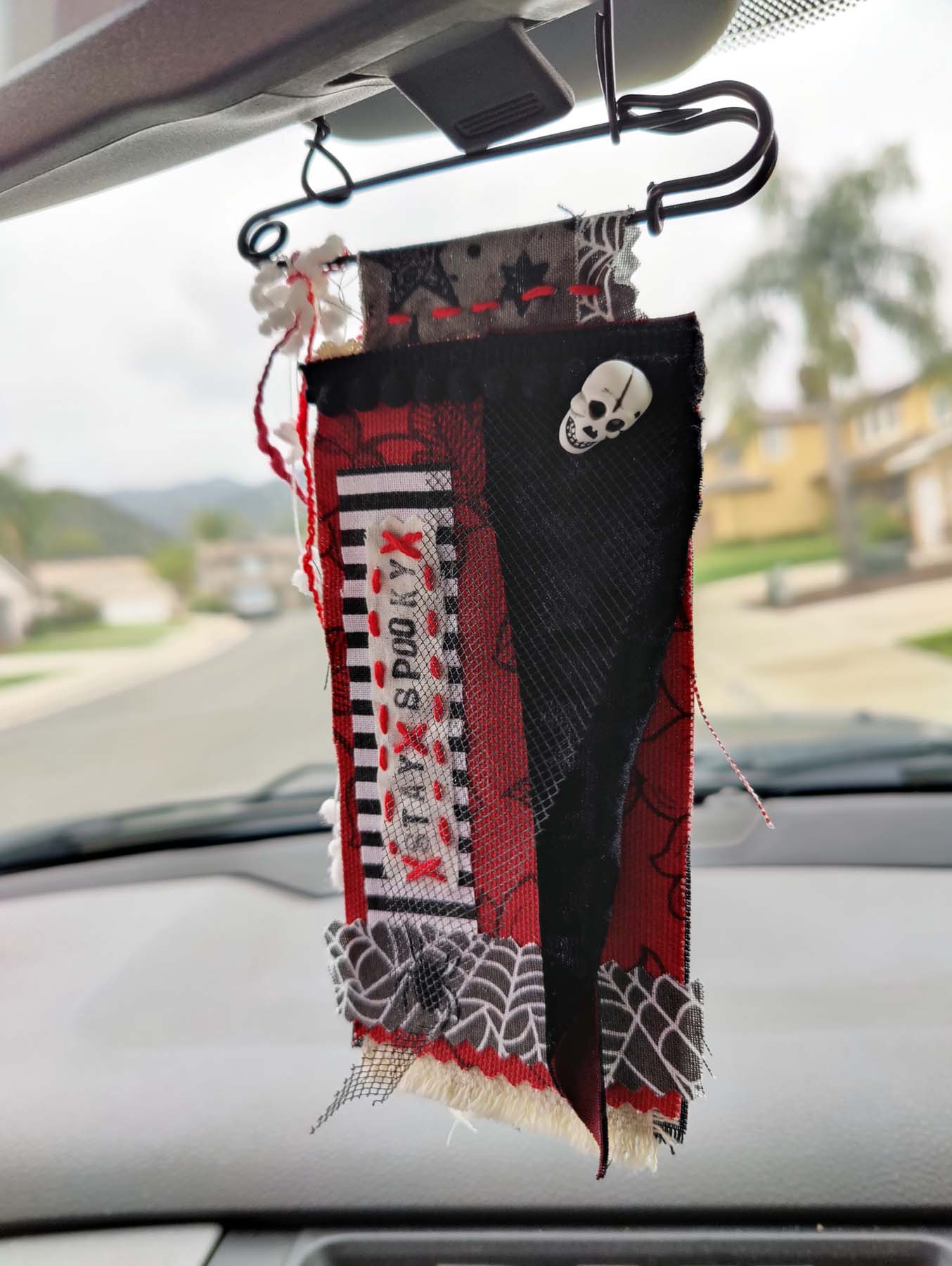 STAY SPOOKY Kilt Pin Banner Brooch