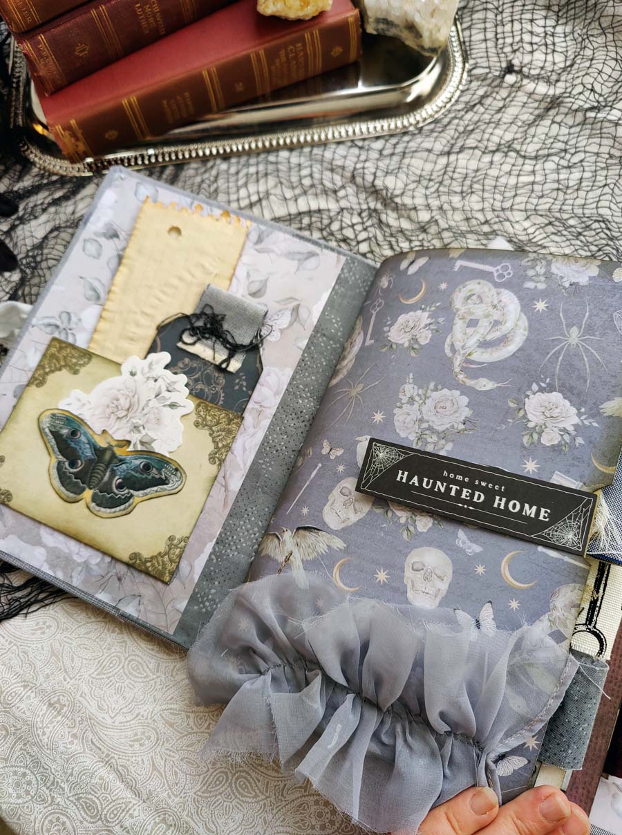 HAUNTED HOLLOW GRIMOIRE Ready to Ship Journal, Handmade Grimoire, Memory Keeper