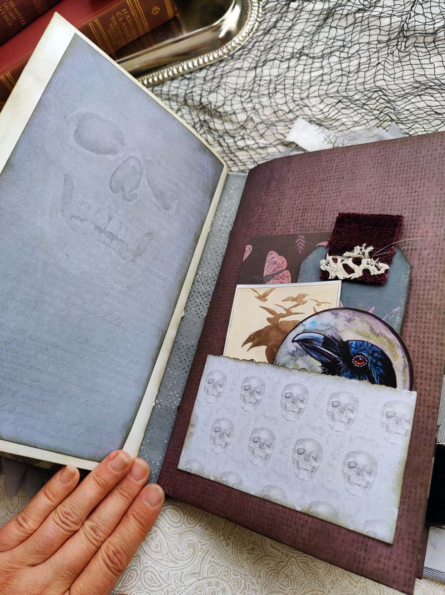 HAUNTED HOLLOW GRIMOIRE Ready to Ship Journal, Handmade Grimoire, Memory Keeper