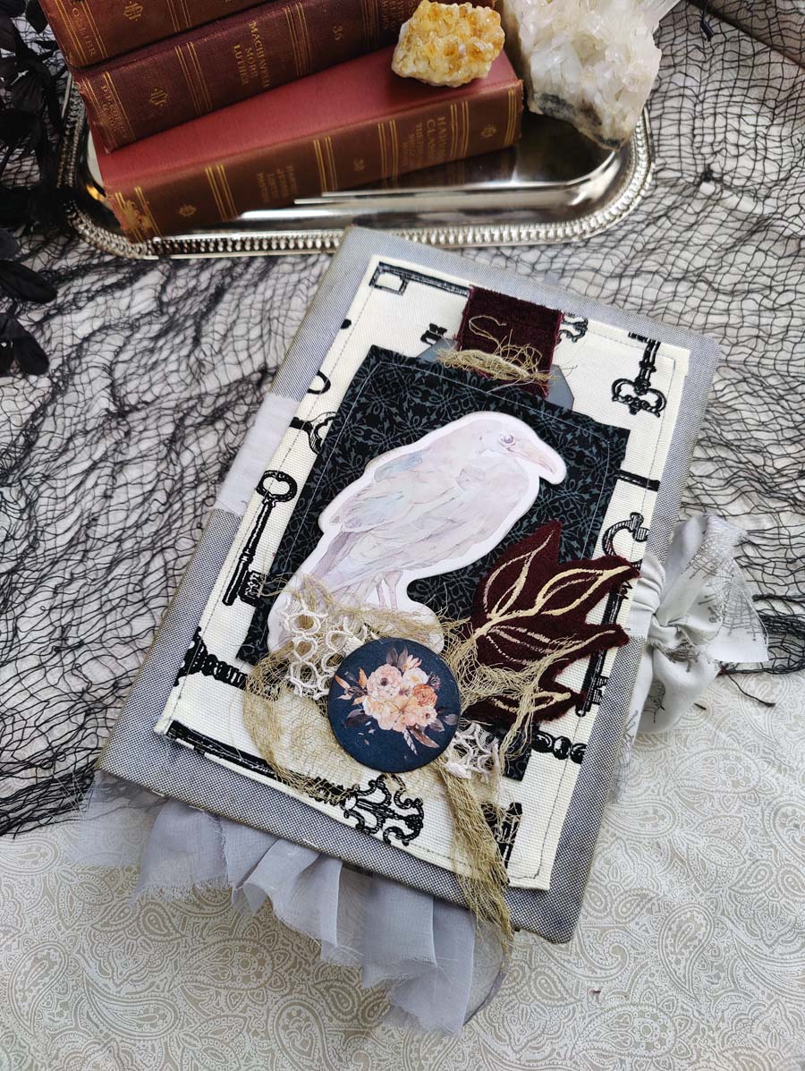 HAUNTED HOLLOW GRIMOIRE Ready to Ship Journal, Handmade Grimoire, Memory Keeper