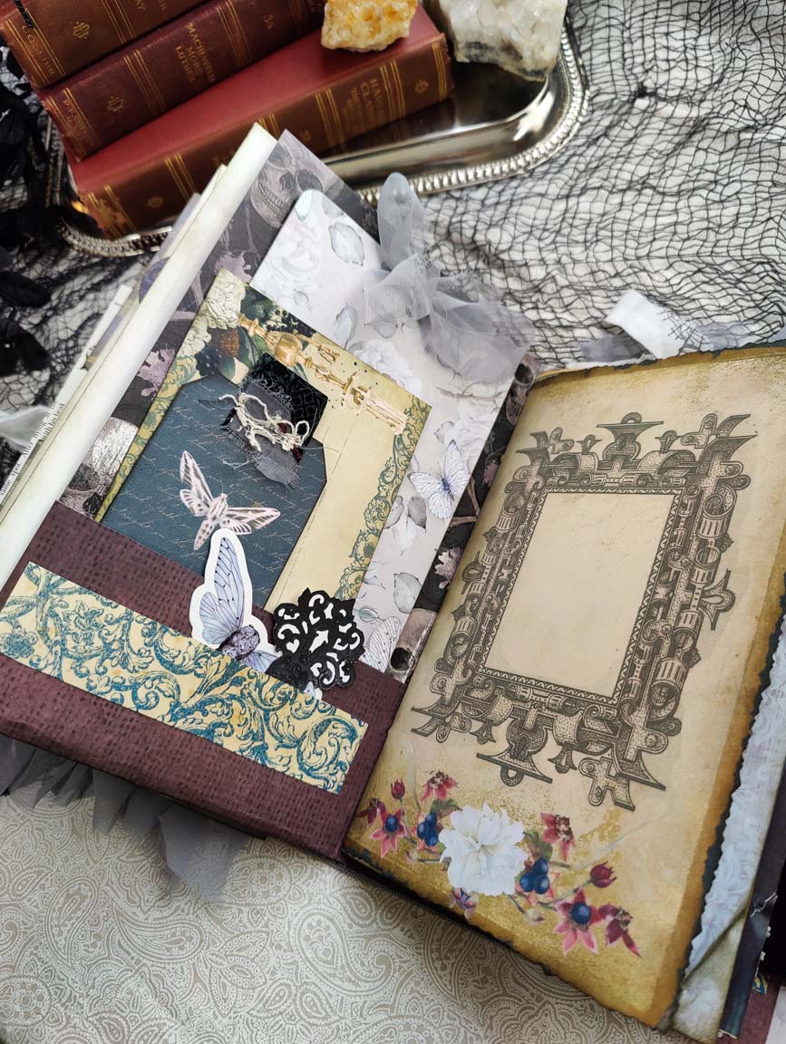 HAUNTED HOLLOW GRIMOIRE Ready to Ship Journal, Handmade Grimoire, Memory Keeper